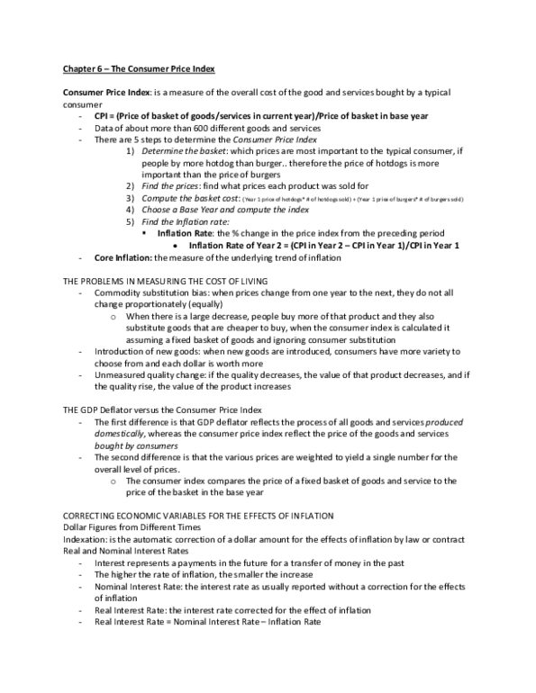 ECN 204 Chapter 6: Chapter 6 - Measuring the Cost of Living.docx thumbnail