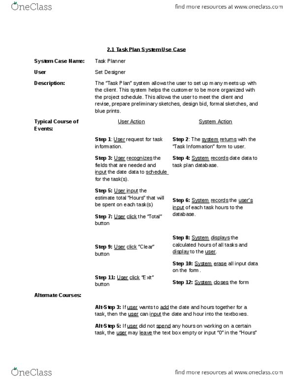 BUS4 092 Lecture 2: 2.1 Task Plan System Use Case.docx thumbnail