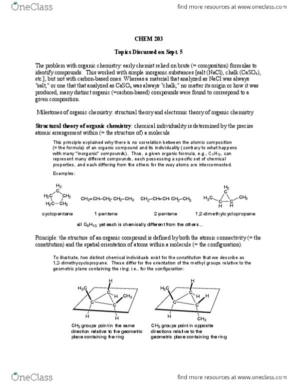 CHEM 203 Lecture Notes - Lecture 2: Electronic Density, Formal Charge, Organic Chemistry thumbnail