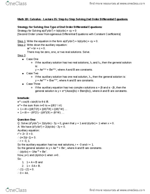 MATH 1B Lecture Notes - Lecture 25: Second Order (Religious) thumbnail