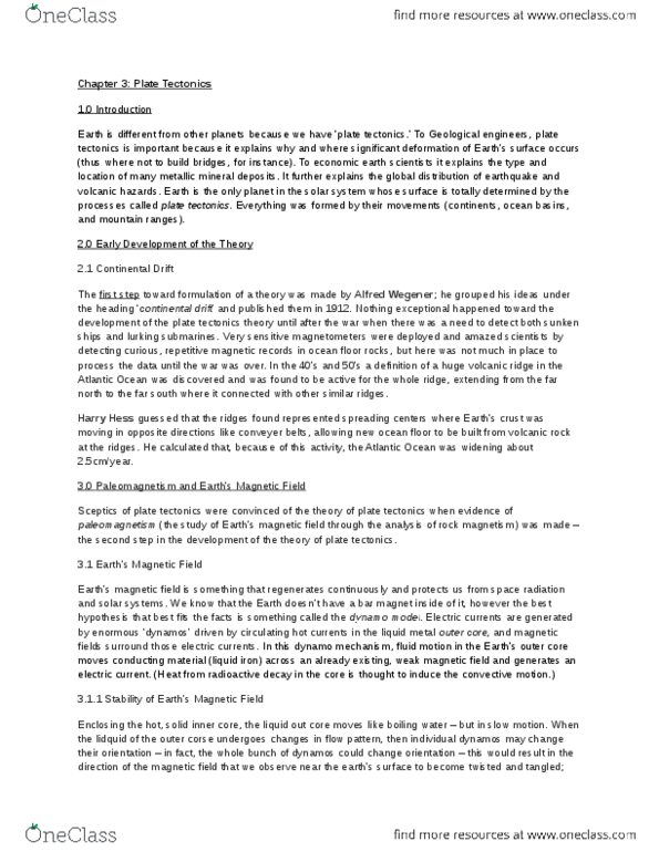 Earth Sciences 2240F/G Lecture Notes - Lecture 4: Oceanic Crust, Asthenosphere, Rock Magnetism thumbnail