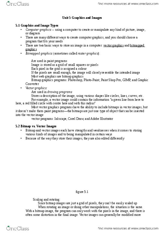 CMPT 165 Chapter Notes - Chapter 5: Gimp, Unisys, Dither thumbnail