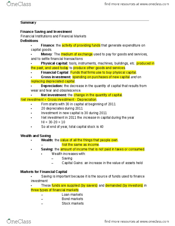 EC140 Lecture Notes - Lecture 5: Nominal Interest Rate, Credit Risk, Disposable And Discretionary Income thumbnail