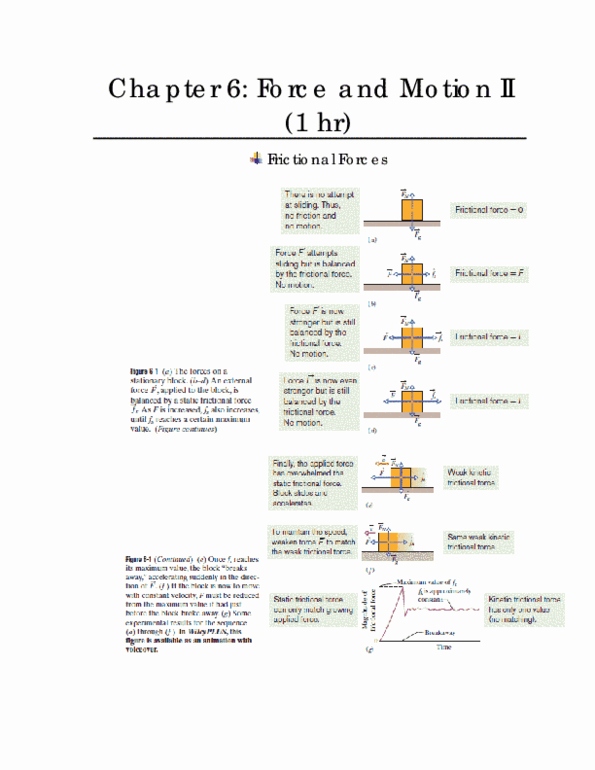 CAS PY 105 Chapter Notes - Chapter 6: Centripetal Force, Density Of Air, Friction thumbnail