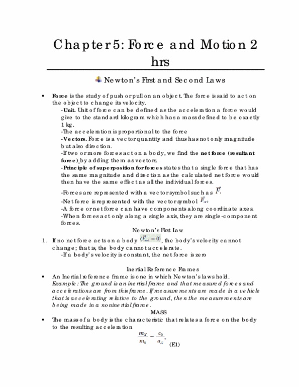 CAS PY 105 Chapter Notes - Chapter 5: International System Of Units, Kilogram, Unit Vector thumbnail