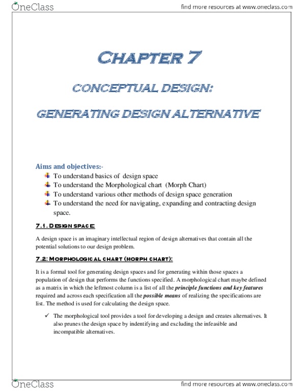 EGR 100 Chapter Notes - Chapter 7: Divergent Thinking thumbnail