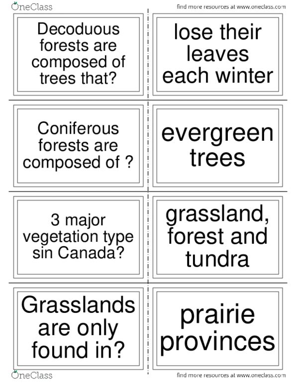 Geography 2010A/B Lecture Notes - Lecture 3: Permafrost, Ice Field, Xerophyte thumbnail