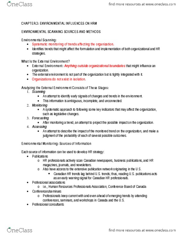 Management and Organizational Studies 3383A/B Lecture Notes - Lecture 3: Tacit Knowledge, Trend Analysis, Workplace Violence thumbnail