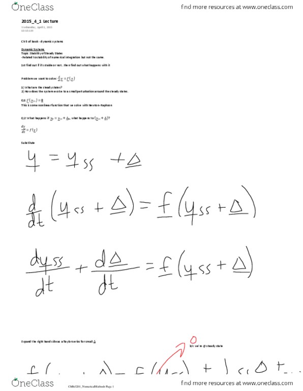 CHEN 3201 Lecture Notes - Lecture 36: Diagonalizable Matrix, Linear Programming thumbnail