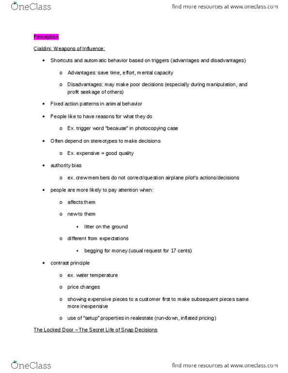 COMM 251 Chapter Notes - Chapter 0: Automatic Behavior, Laboratory Rat, Bounded Rationality thumbnail