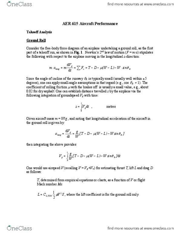 AER 615 Lecture Notes - Lecture 3: Differential Calculus, Pitching Moment, Federal Aviation Regulations thumbnail
