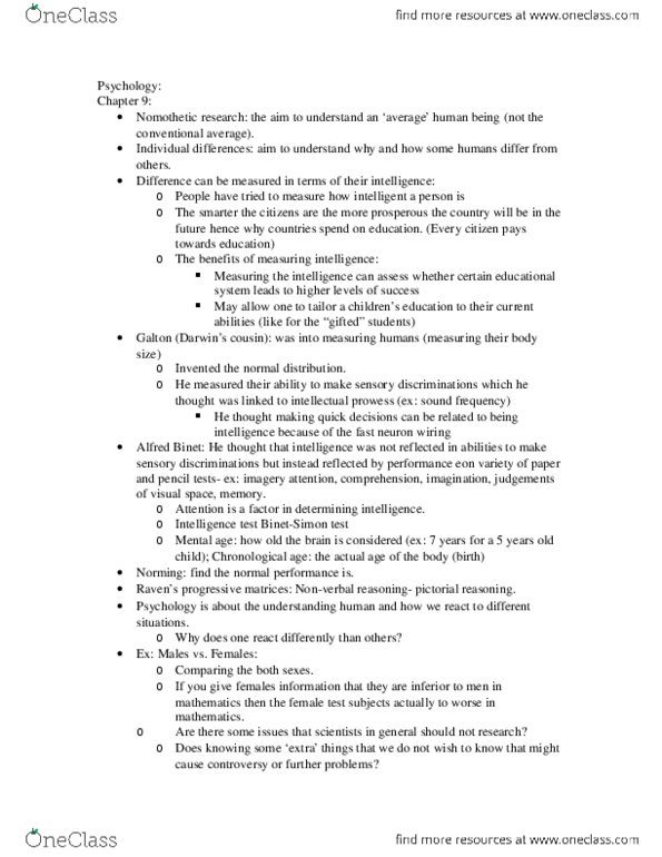 PSYA02H3 Lecture Notes - Lecture 1: Homeostasis, Countertransference, Selective Serotonin Reuptake Inhibitor thumbnail