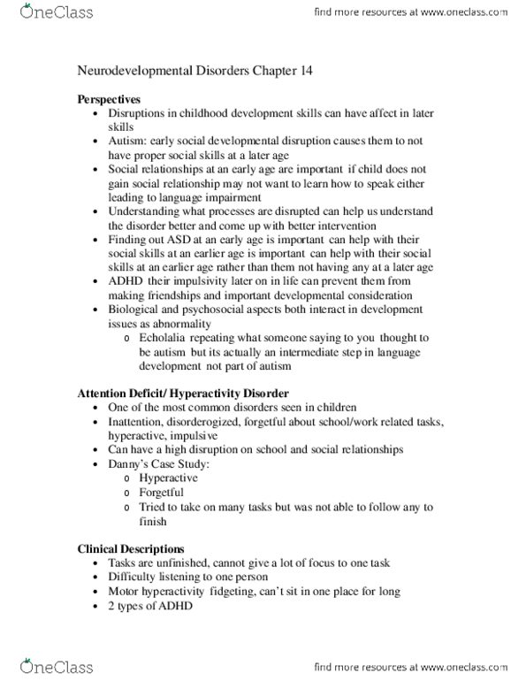 PSYCH 2AP3 Chapter Notes -Fidgeting, Dopamine Transporter, Mood Disorder thumbnail