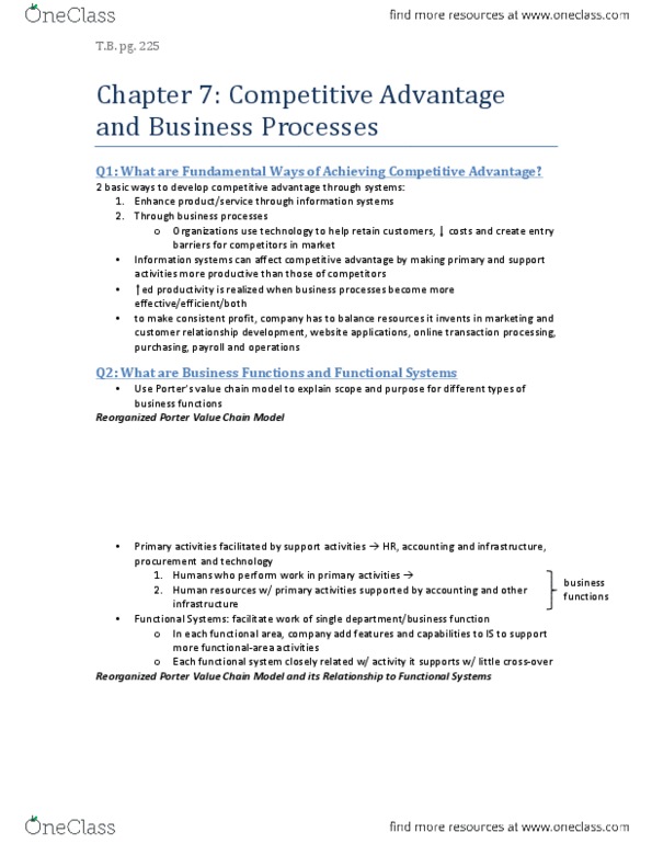 Computer Science 1032A/B Chapter Notes - Chapter 7: Enterprise Application Integration, Market Information Systems, Online Transaction Processing thumbnail