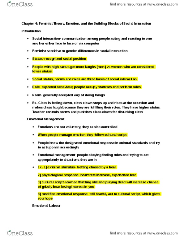 SOC100H5 Chapter Notes - Chapter 4: Nonverbal Communication, Impression Management, White Coat thumbnail