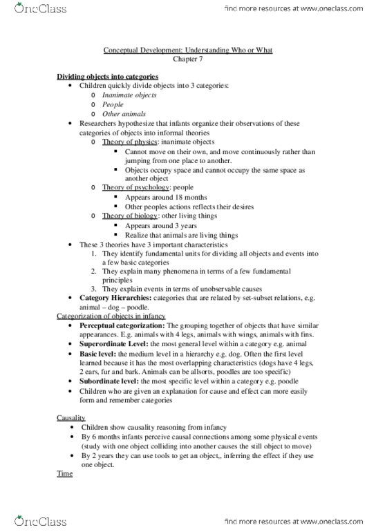 PSYC 302 Chapter 7: Conceptual Development: Understanding Who or What.docx thumbnail