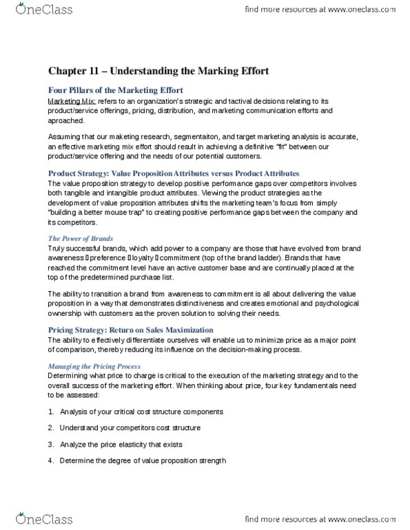 COMM 200 Chapter Notes -Customer Engagement, Direct Market, Rifling thumbnail