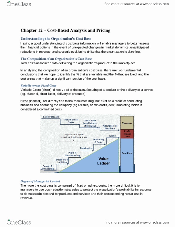 COMM 200 Chapter Notes - Chapter 12: Profit Margin thumbnail