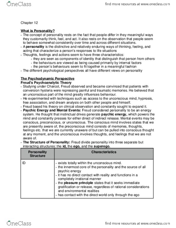 Psychology 1000 Chapter Notes - Chapter 12: Orbitofrontal Cortex, Intentionality, Classical Conditioning thumbnail