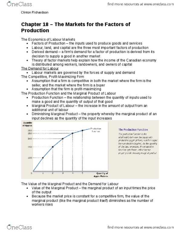 ECON101 Lecture Notes - Lecture 17: Marginal Product, Demand Curve, W. M. Keck Observatory thumbnail