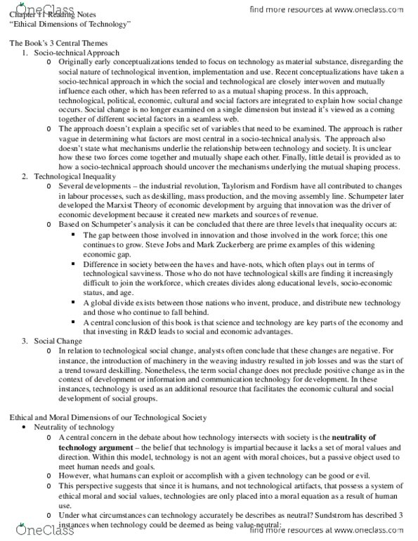 Sociology 2206A/B Chapter 11: Chapter 11 Reading Notes.docx thumbnail