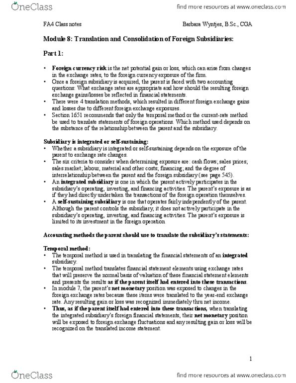 econ385 Lecture Notes - Lecture 8: Accounts Receivable, Accounts Payable, The Foreign Exchange thumbnail