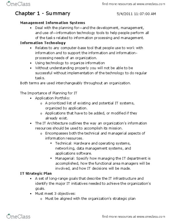 ADMS 2511 Chapter all: ADMS 2511 Textbook Summary Notes (All Chapters) thumbnail