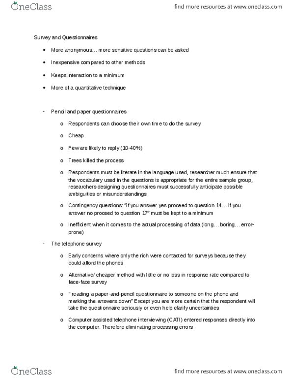 CRIM 220 Chapter Notes - Chapter 6: Computer-Assisted Telephone Interviewing, Dragon Naturallyspeaking, Computer Monitor thumbnail