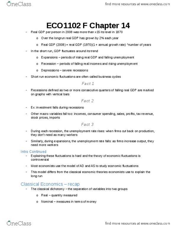 ECO 1104 Lecture Notes - Lecture 14: Menu Cost, Market Failure, Exchange Rate thumbnail