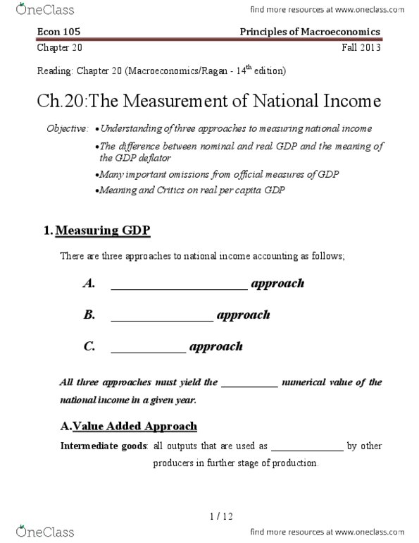 ECON 105 Lecture 3: Chapter 20 thumbnail