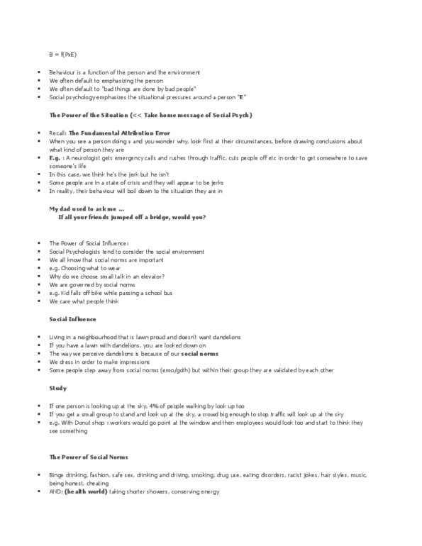 PSY100H1 Lecture Notes - Psych, Local Exchange Trading System, Fire Extinguisher thumbnail