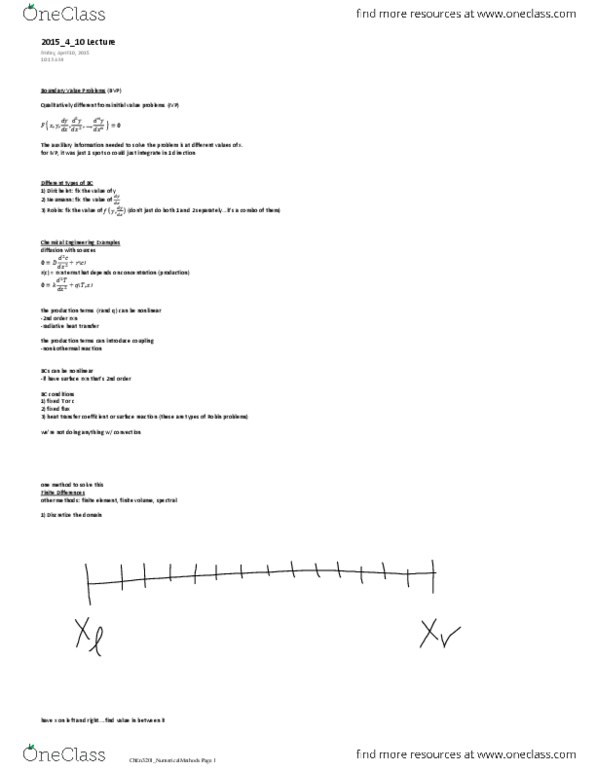 CHEN 3201 Lecture Notes - Lecture 41: Thermal Radiation, Finite Element Method, Heat Transfer Coefficient thumbnail