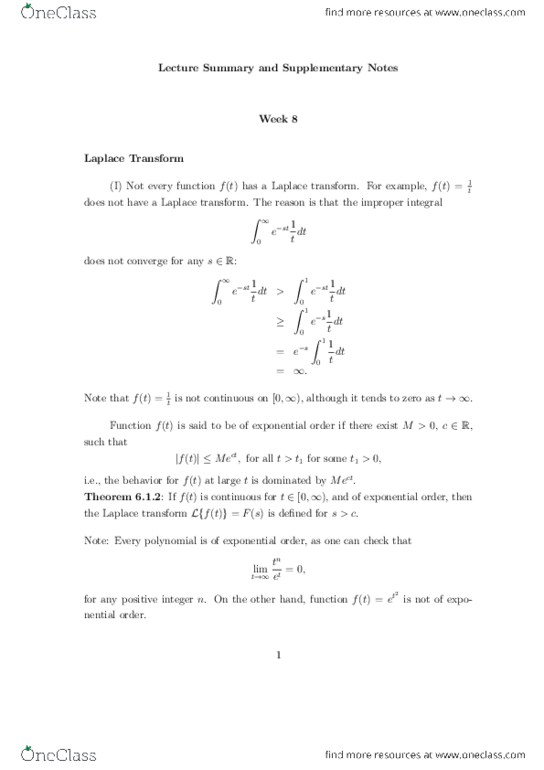 MATH 255 Lecture Notes - Lecture 8: Improper Integral, Multiple Integral, Umber thumbnail