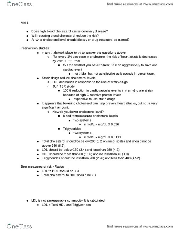 CHEM 181 Lecture Notes - Lecture 3: Polyunsaturated Fat, Hypercholesterolemia, Ldl Receptor thumbnail