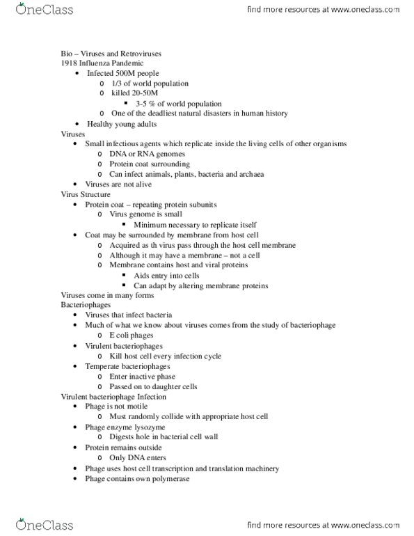 Biology 1202B Lecture Notes - Lecture 22: Lysogenic Cycle, Lytic Cycle, Galactose thumbnail