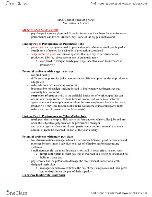 Management and Organizational Studies 2181A/B Chapter 6: OB Chapter 6 Reading Notes.docx thumbnail