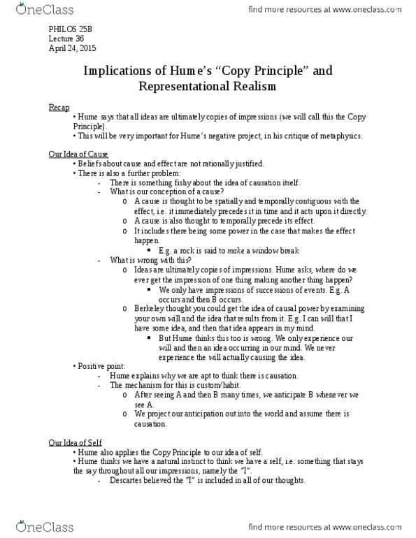 PHILOS 25B Lecture Notes - Lecture 36: Direct And Indirect Realism thumbnail