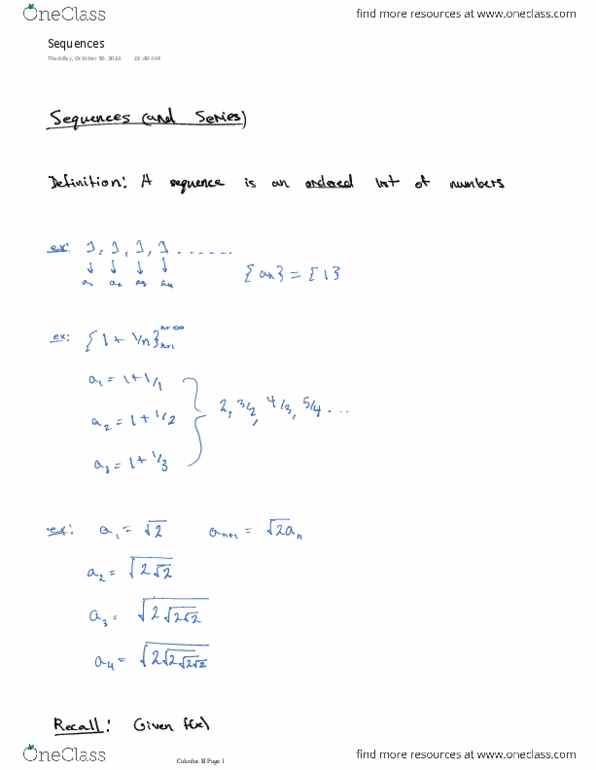 MATH V1102 Lecture 17: Sequences (as PDF).pdf thumbnail