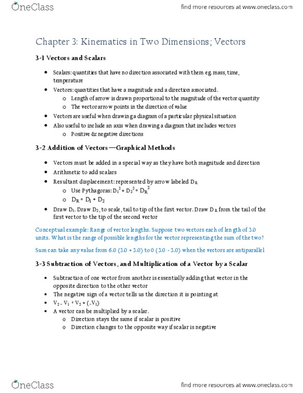 PHYS 101 Chapter 3.1 - 3.3: Vectors and Scalars.pdf thumbnail