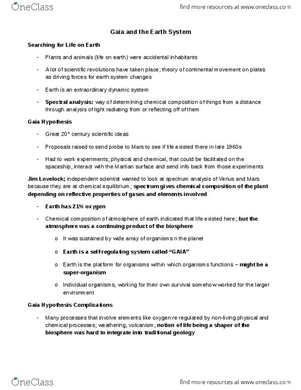 ENVS 1000 Lecture Notes - Lecture 3: Transpiration, Lightning, Heterotroph thumbnail