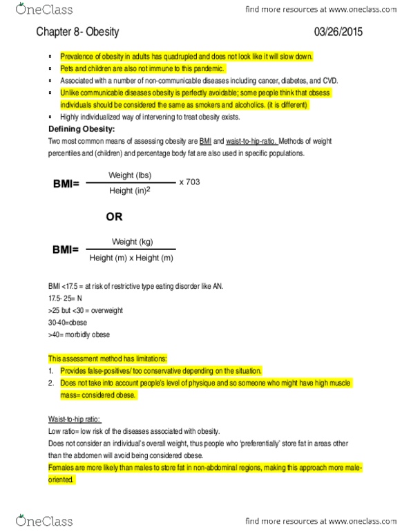 Psychology 2054A/B Chapter Notes - Chapter 8: Sarcopenia thumbnail