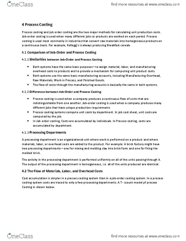 ACCT 2200 Chapter 4: Process Costing thumbnail