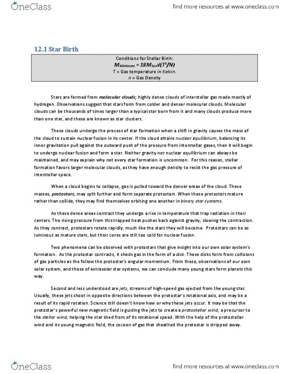 AST 2002 Chapter Notes - Chapter 12: Low Mass, Solar Mass, Red Giant thumbnail