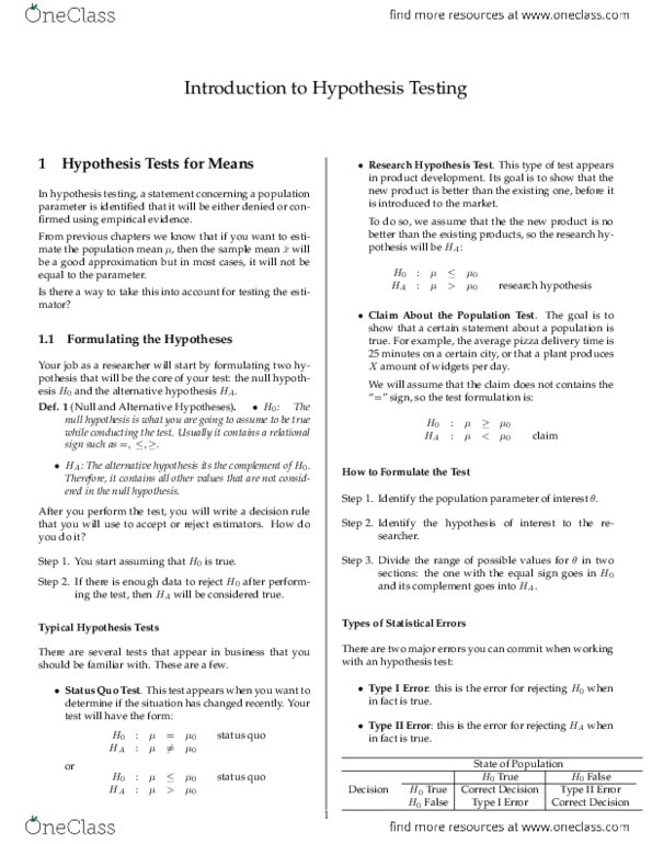 STAT 1100 Chapter Notes - Chapter 9: Itz, Mator Language, Central Limit Theorem thumbnail