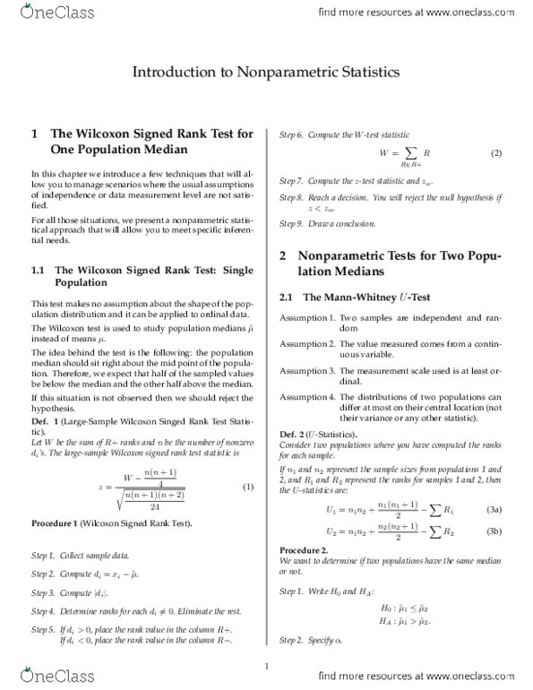 STAT 1100 Chapter Notes - Chapter 17: Test Statistic, Analysis Of Variance, Thai Baht thumbnail