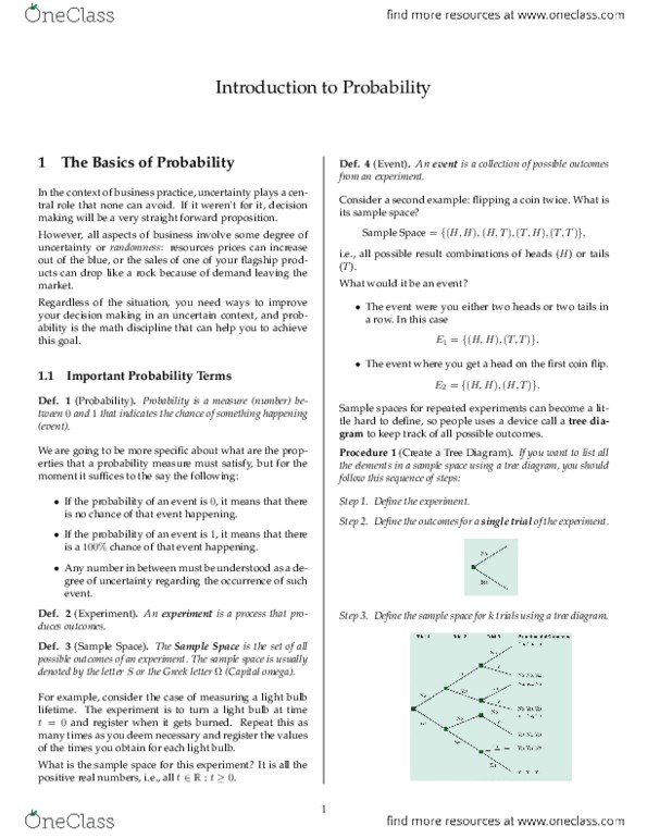 STAT 1100 Chapter Notes - Chapter 5: Prior Probability, Asteroid Family, Probability Measure thumbnail