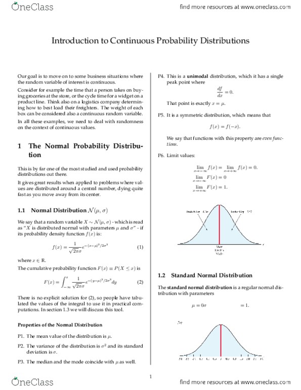 STAT 1100 Chapter Notes - Chapter 6: Linear Map, Unimodality, Cumulative Distribution Function thumbnail