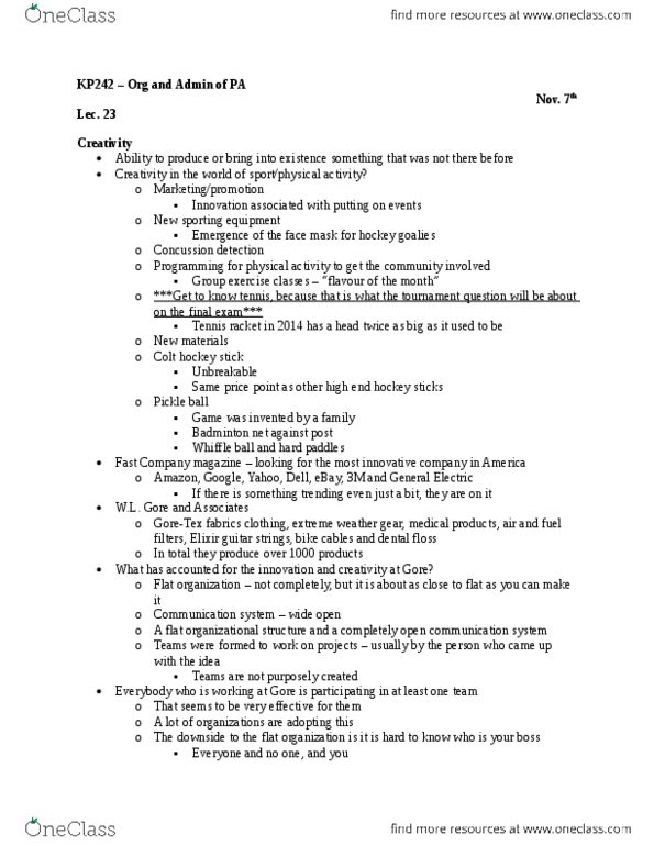 KP242 Lecture Notes - Lecture 16: Ebay, Flat Organization, Dental Floss thumbnail