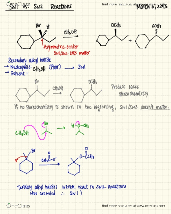 CHEM 281 Lecture Notes - Lecture 10: Elimination Reaction, Regioselectivity, Structural Isomer thumbnail