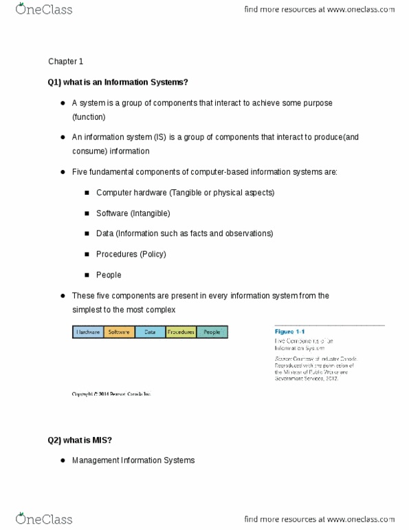 COMM 226 Chapter Notes - Chapter 1: Computer Hardware, Information System, Flickr thumbnail